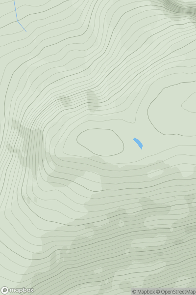 Thumbnail image for Meall Garbh [Glen Etive to Glen Lochy] [NN266322] showing contour plot for surrounding peak